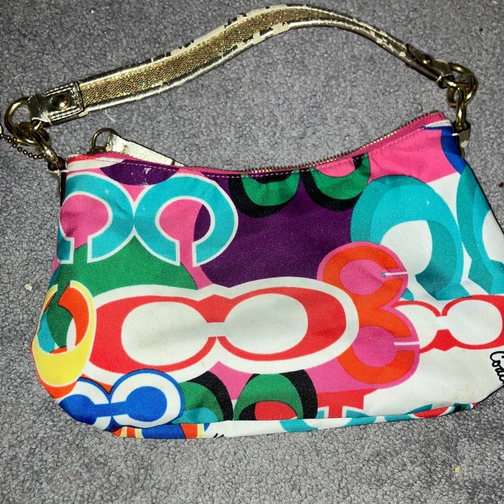 Coach Colorful Signature Shoulder Bag - Picture 5 of 5
